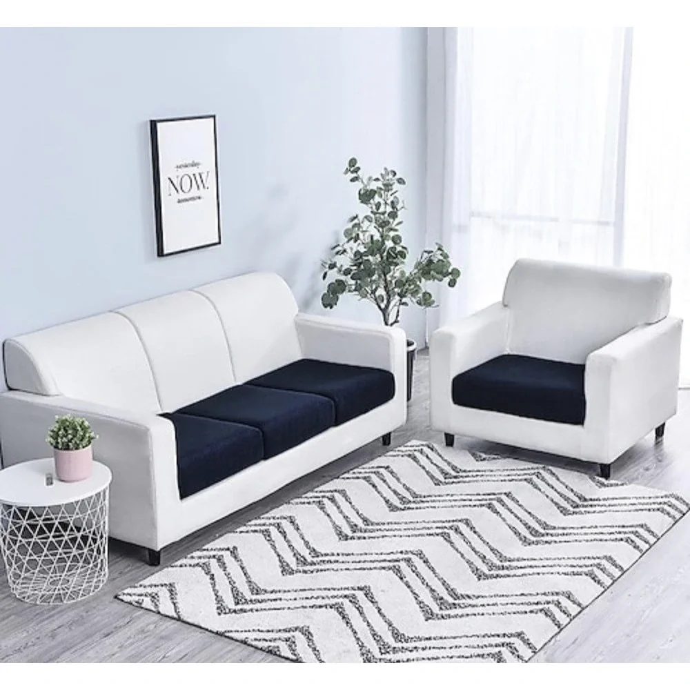 ANMINY Couch Chair Sofa Seat Cushion Cover Soft Waffle Pattern Stretch Slipcover